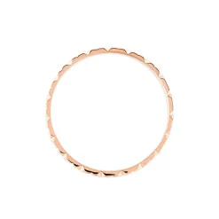 Alliance Fleur Diamantee Ruban Plat Or Rose