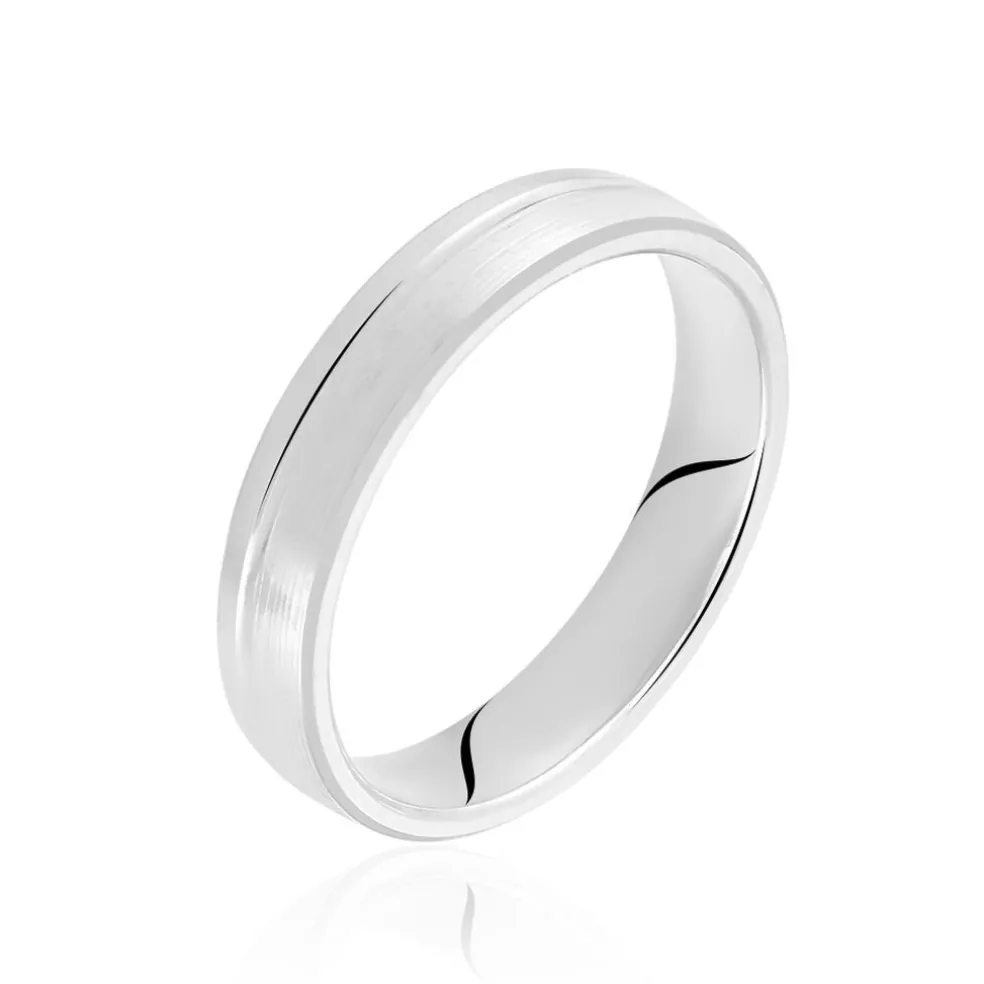 Alliance Gaedig Ruban Plat Or Blanc