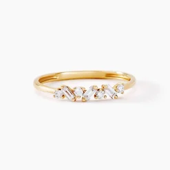 Alliance Gemariah Or Jaune Diamant Synthétique