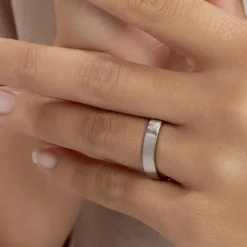 Alliance Georgius Ruban Plat Palladium Blanc