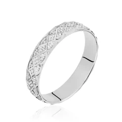 Alliance Ginny Ruban Plat Or Blanc