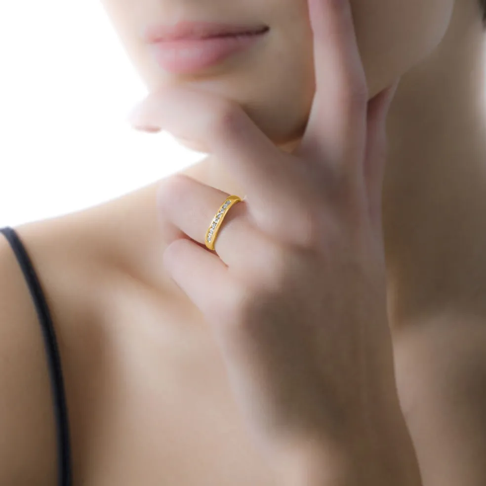 Alliance Giulia Or Jaune Diamant
