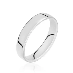 Alliance Gontran Ruban Bombé Or Blanc