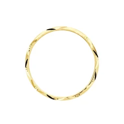 Alliance Harmonie Demi Jonc Classique Or Jaune