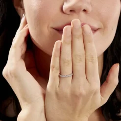 Alliance Hera Or Blanc Diamant