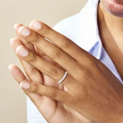 Alliance Hera Or Blanc Diamant