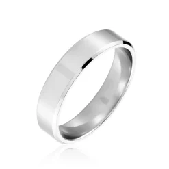 Alliance Hild Ruban Biseaute Palladium Blanc