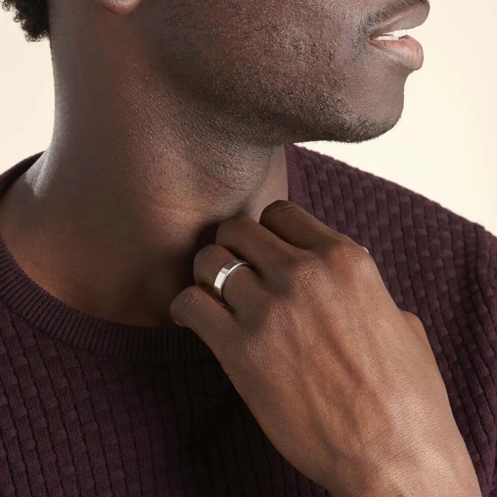 Alliance Inayah Ruban Plat Argent Blanc