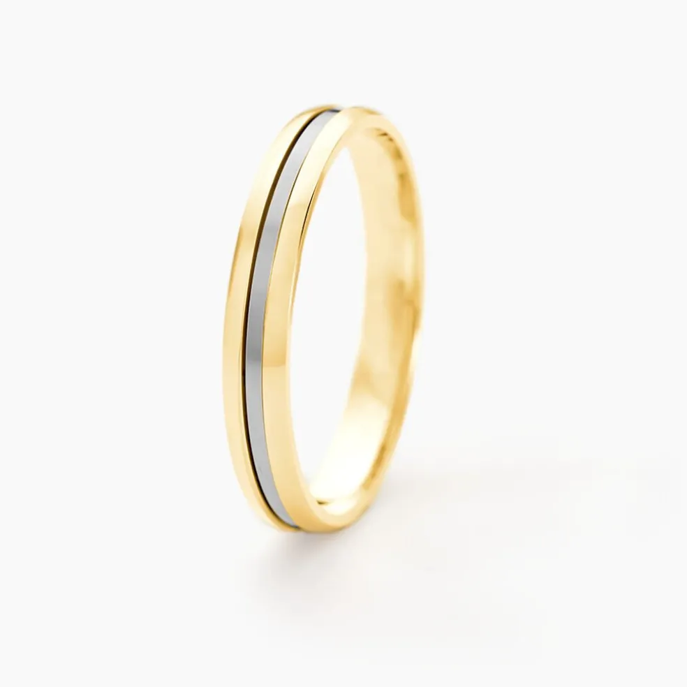 Alliance Jodelle Ruban Plat Or Bicolore
