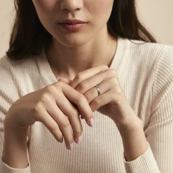 Alliance Julie Ruban Classique Platine Blanc