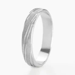 Alliance Ketly Ruban Plat Argent Blanc