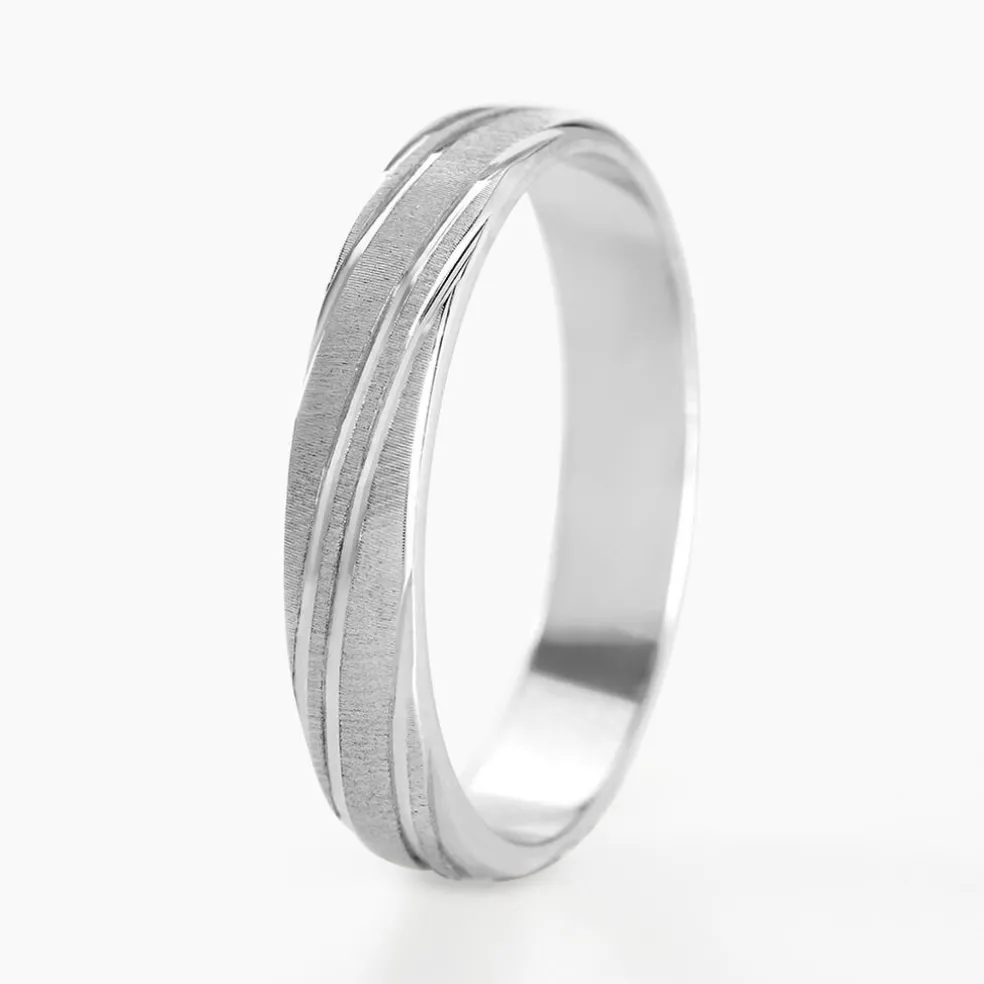 Alliance Ketly Ruban Plat Argent Blanc