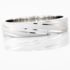 Alliance Ketly Ruban Plat Argent Blanc