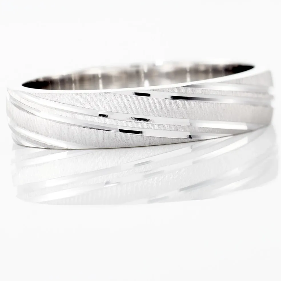 Alliance Ketly Ruban Plat Argent Blanc