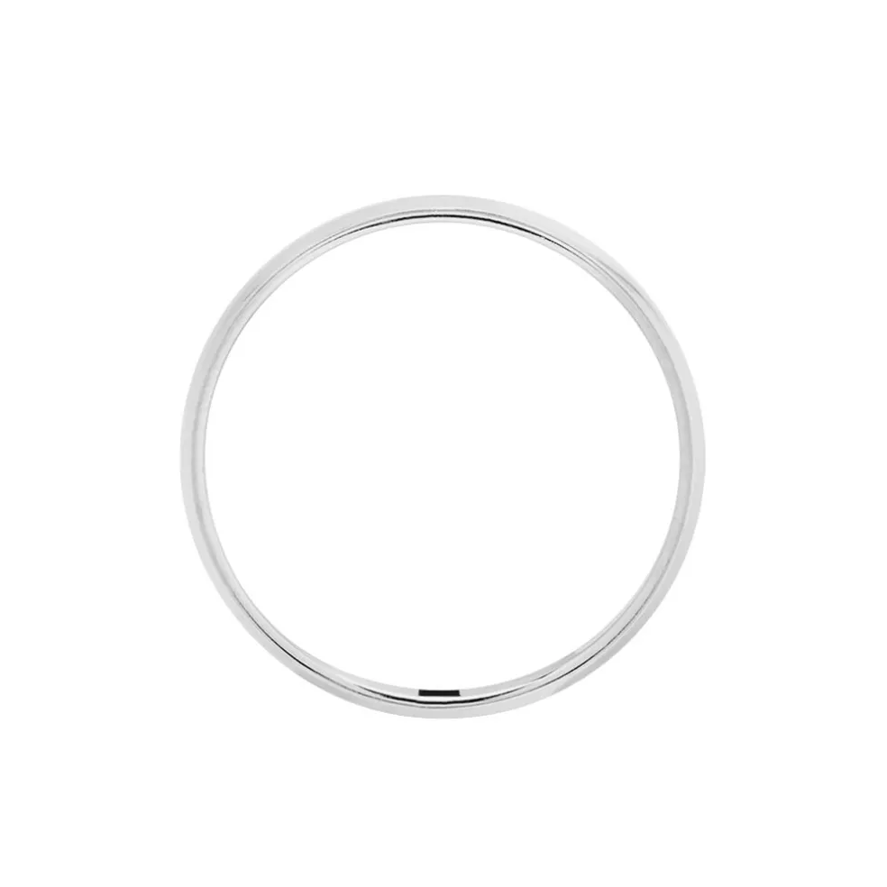 Alliance Khelya Ruban Plat Argent Blanc