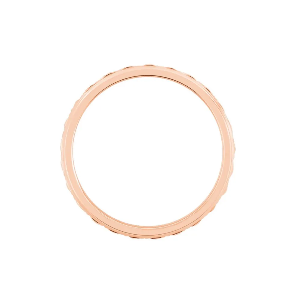 Alliance Laura Ruban Plat Or Rose