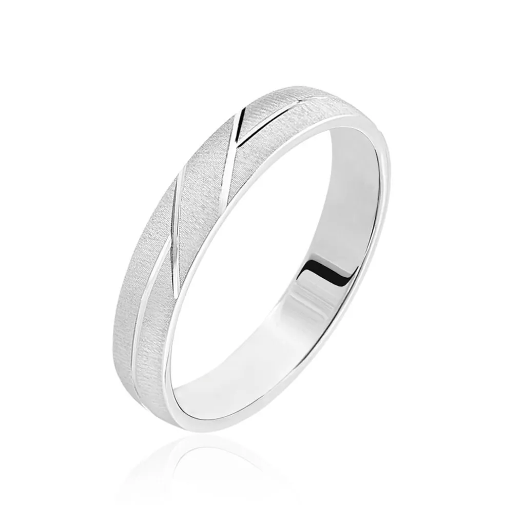 Alliance Lauria Ruban Plat Argent Blanc