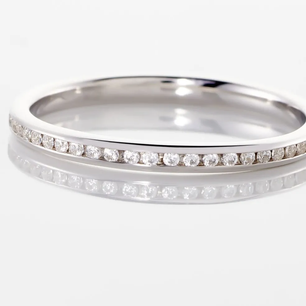 Alliance Laurie Tour Complet Or Blanc Diamant