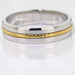 Alliance Leandro Ruban Argent Bicolore