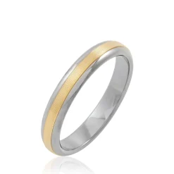 Alliance Len Ruban Plat Or Bicolore