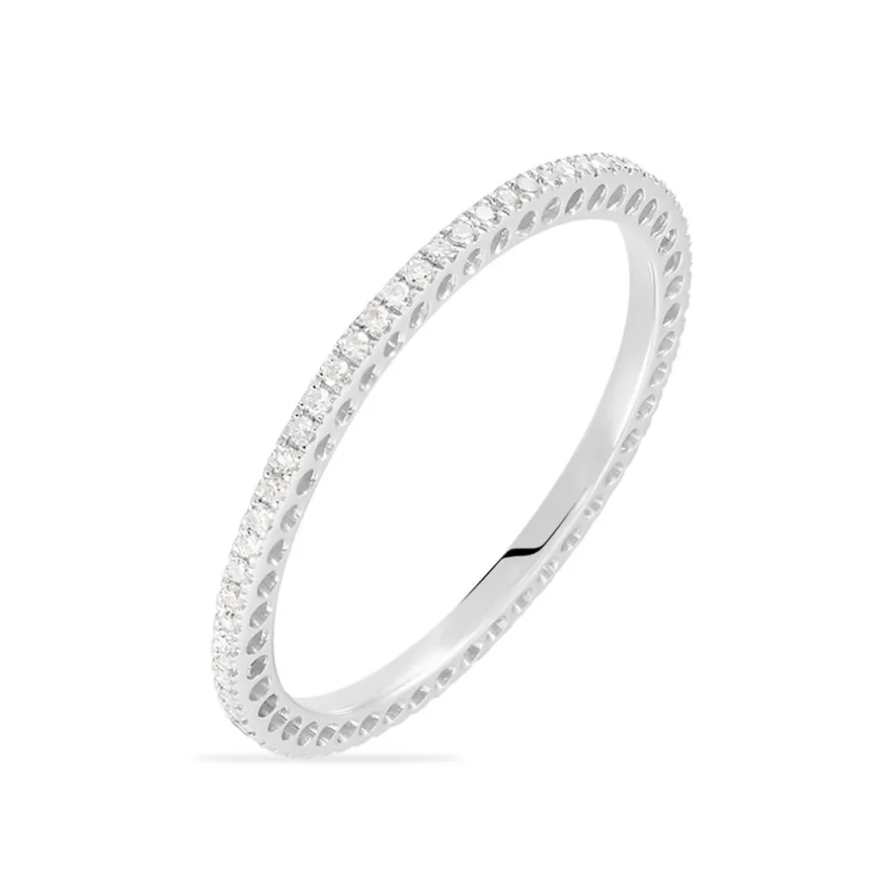 Alliance Lu Or Blanc Diamant