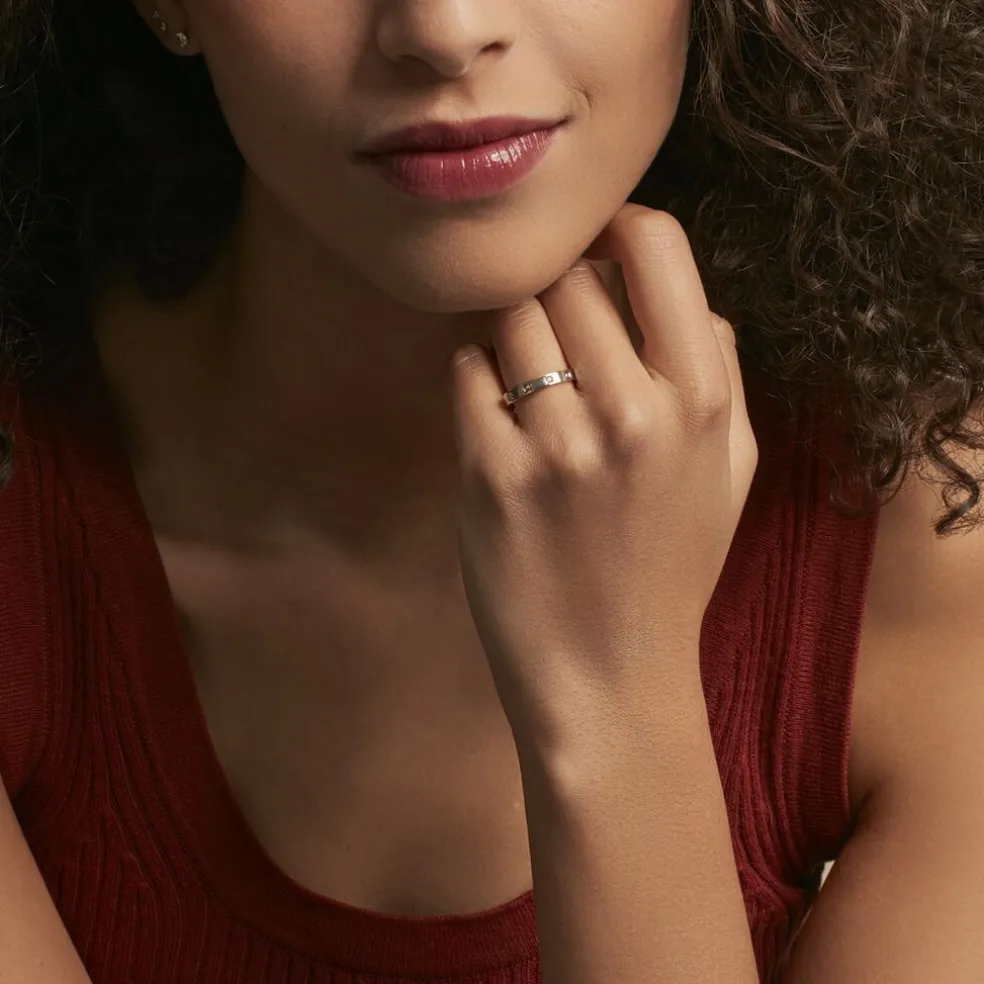 Alliance Madin Ruban Plat Or Bicolore