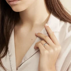 Alliance Mae-lou Ruban Plat Argent Blanc