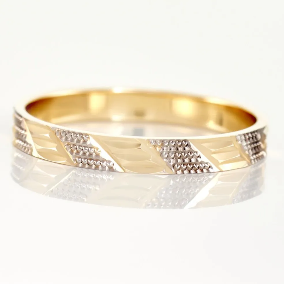 Alliance Manig Ruban Plat Or Bicolore