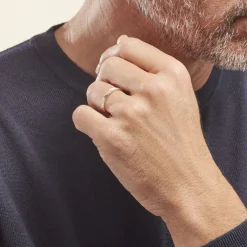 Alliance Manig Ruban Plat Or Bicolore