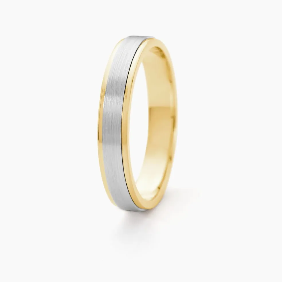 Alliance Markei Ruban Plat Or Bicolore