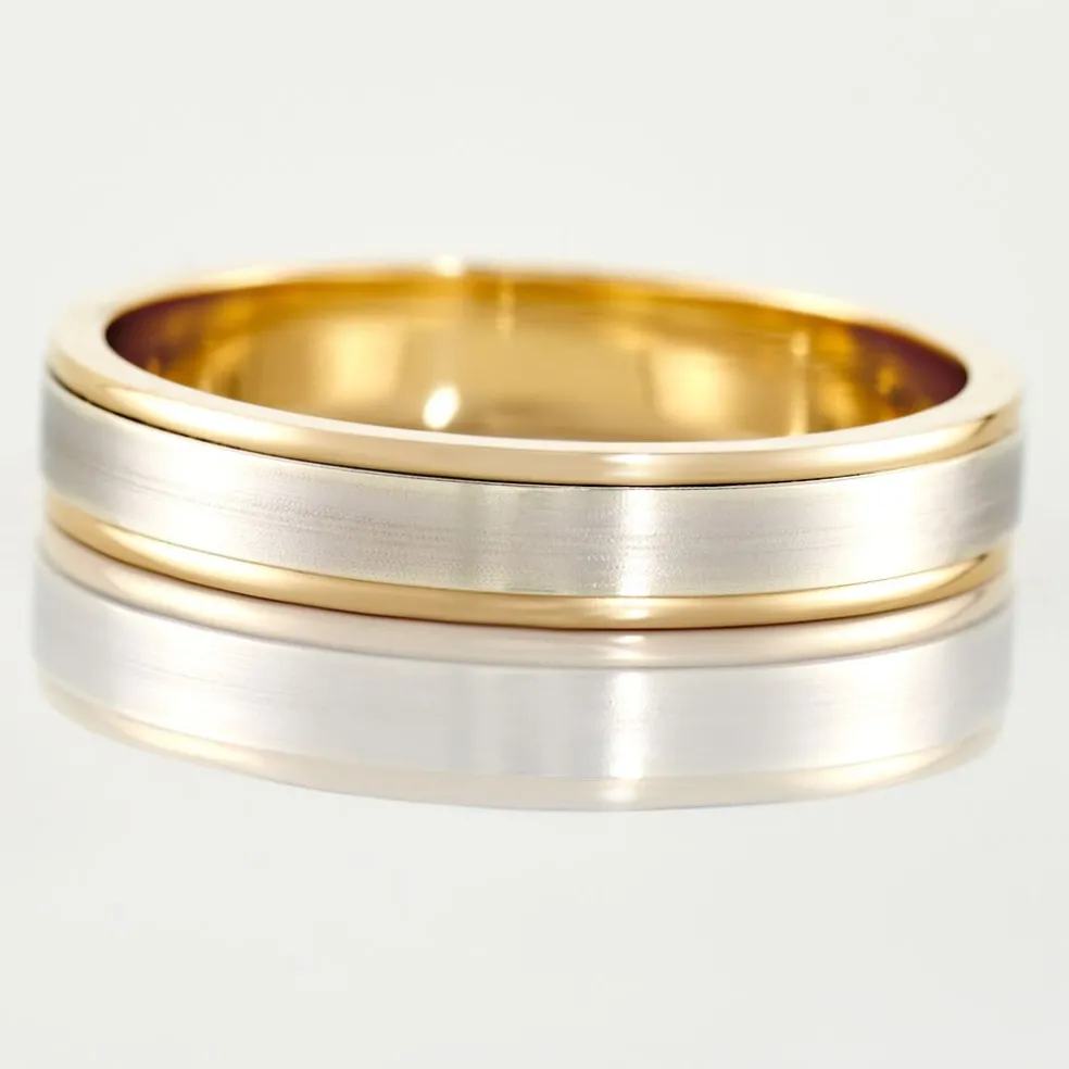 Alliance Markei Ruban Plat Or Bicolore