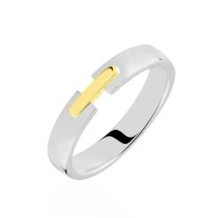 Alliance Marton Ruban Plat Or Bicolore