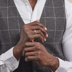 Alliance Marton Ruban Plat Or Bicolore