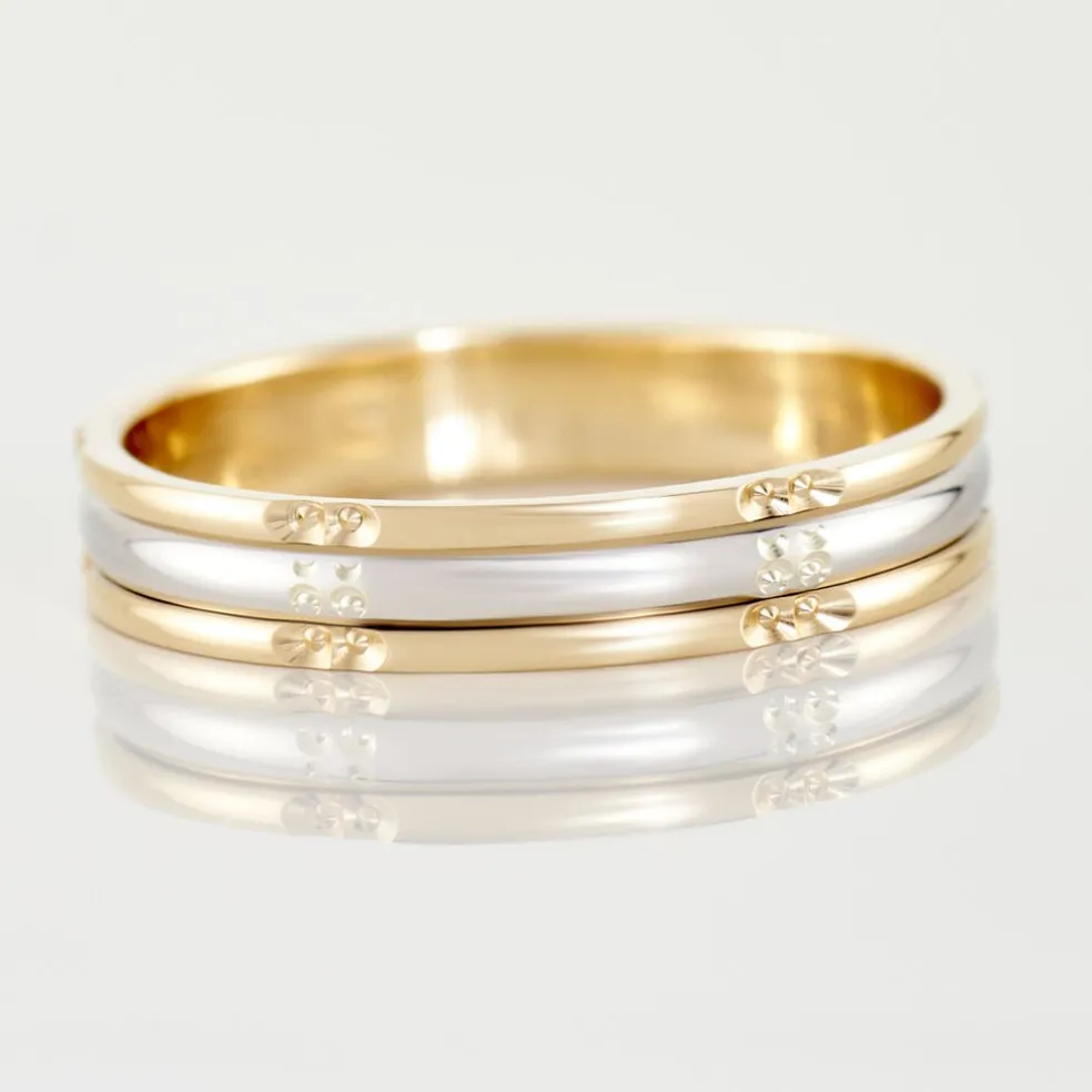 Alliance Marvin Demi Jonc Classique Or Bicolore