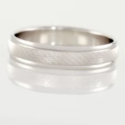 Alliance Marwan Ruban Bombé Or Blanc