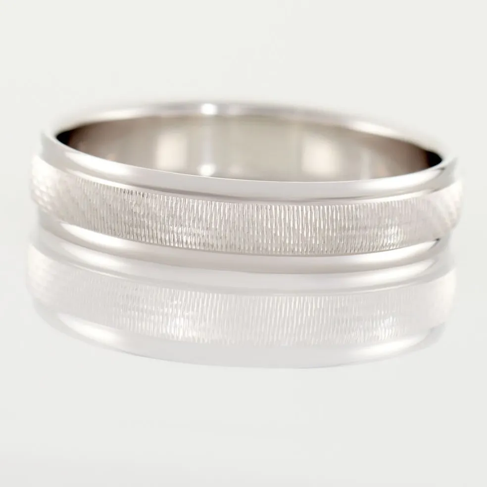 Alliance Marwan Ruban Bombé Or Blanc