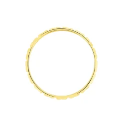 Alliance Marya Carree Diamantee Ruban Plat Or Jaune