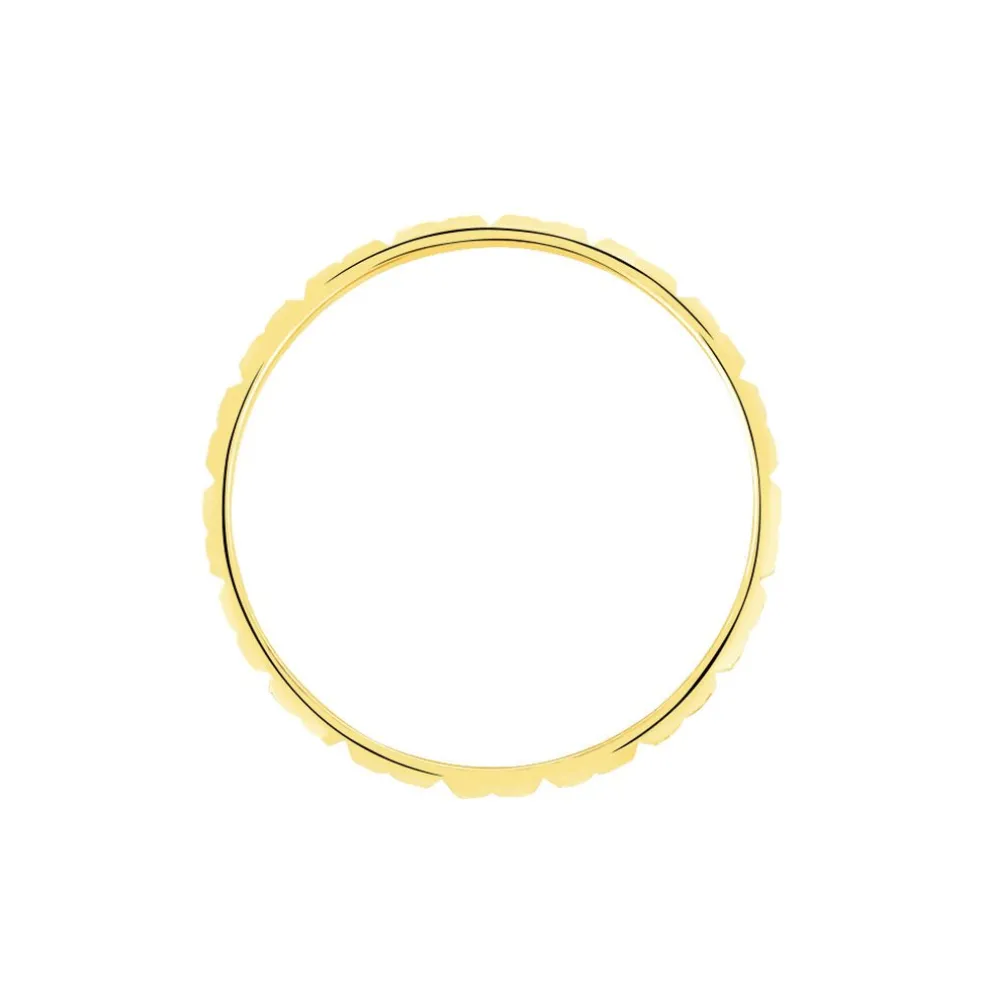 Alliance Marya Carree Diamantee Ruban Plat Or Jaune