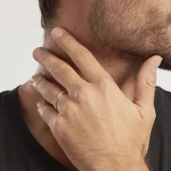 Alliance Marya Carree Diamantee Ruban Plat Or Jaune