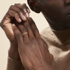 Alliance Marya Carree Diamantee Ruban Plat Or Jaune