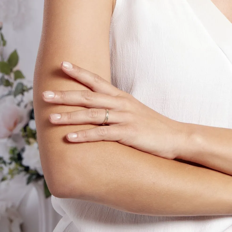 Alliance Marzelle Ruban Plat Or Bicolore