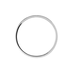 Alliance Mat Et Brillant Liseret Ruban Plat Palladium Blanc