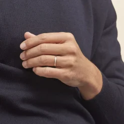 Alliance Mat Striee Ruban Plat Or Bicolore