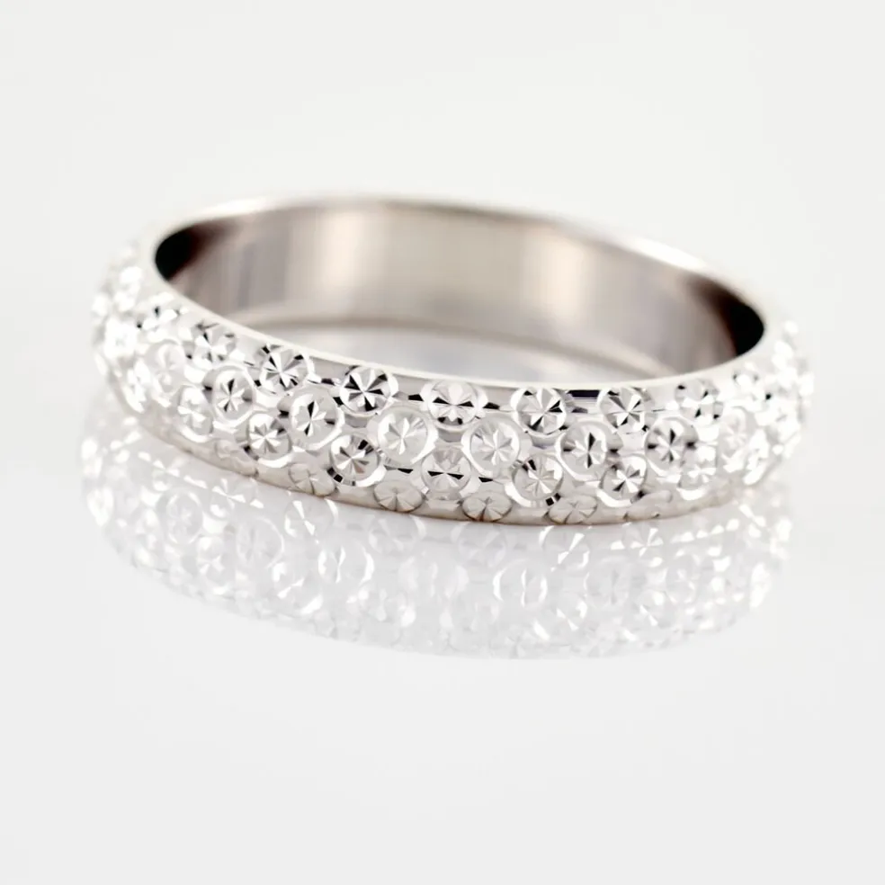 Alliance Mathena Ruban Plat Or Blanc