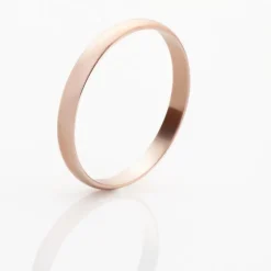 Alliance Meredithe Demi Jonc Classique Or Rose