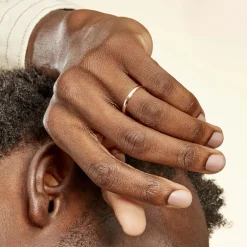 Alliance Meredithe Demi Jonc Classique Or Rose