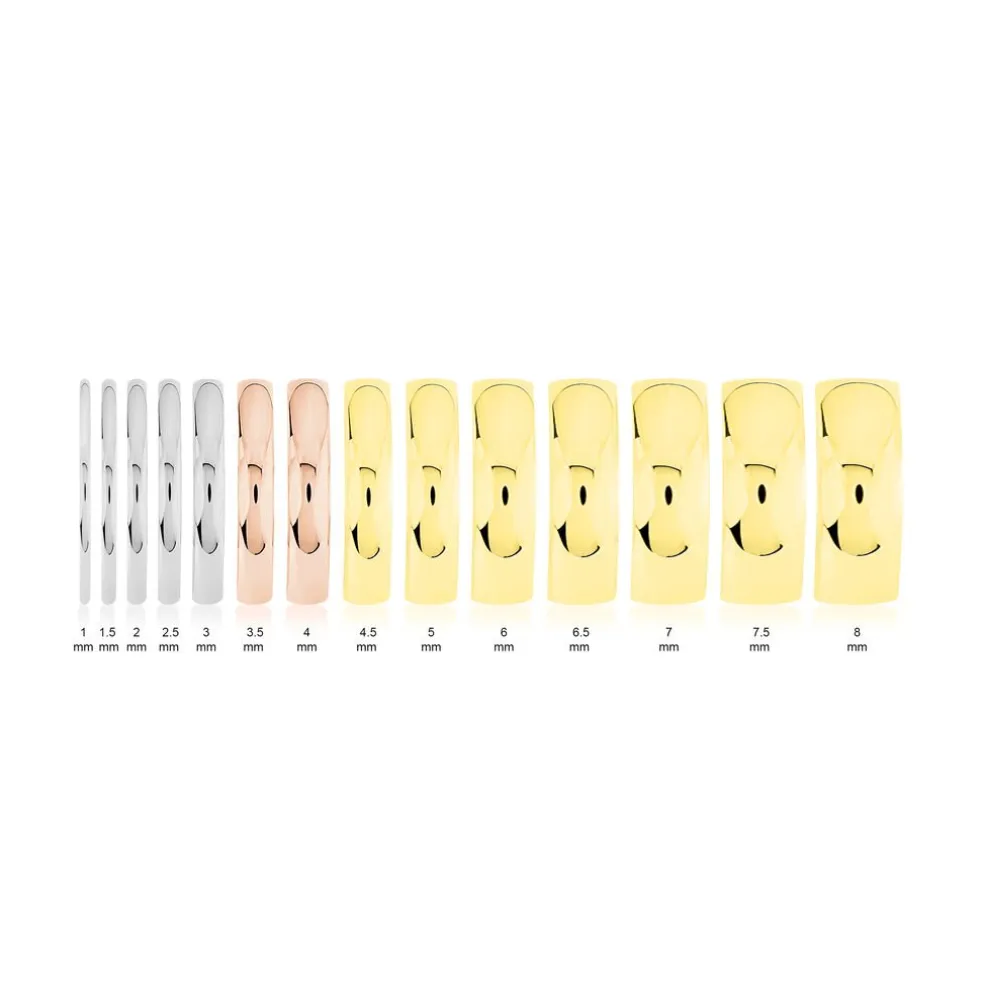 Alliance Meredithe Ruban Plat Or Blanc