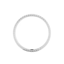 Alliance Multi Facettes Diamantee Or Blanc