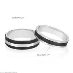 Alliance Nathaell Ruban Plat Palladium Blanc