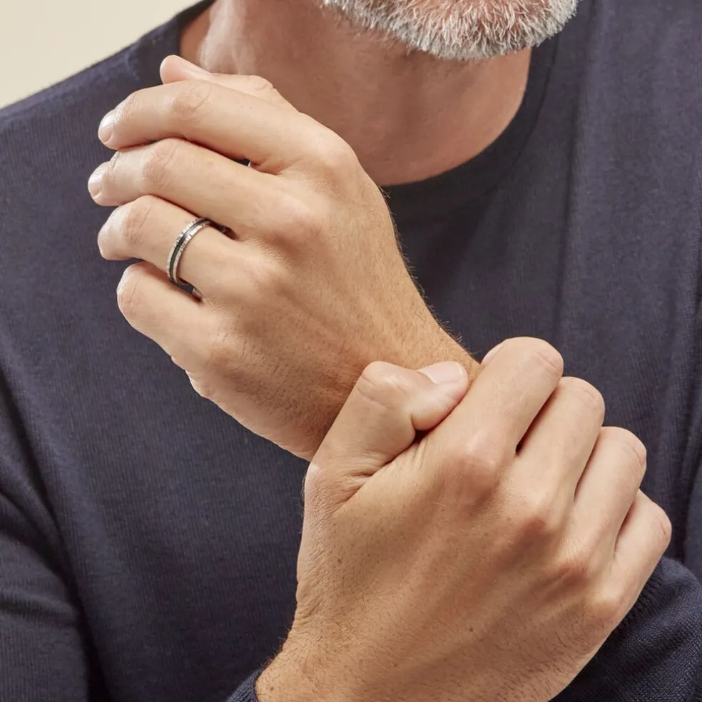 Alliance Navido Ruban Plat Palladium Bicolore